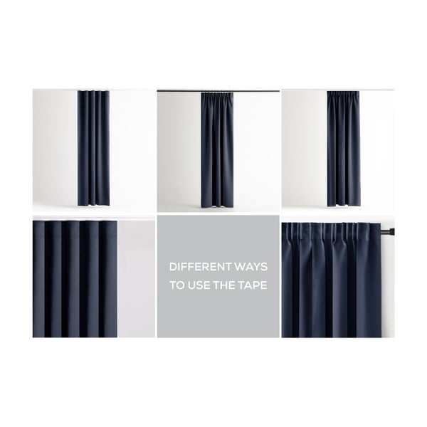 Temno modra zavesa za delno zatemnitev 140x245 cm Kierra – Restilo-image-3