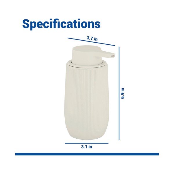 Kremno bel plastičen dozirnik za milo 400 ml Fablo – Wenko-image-4