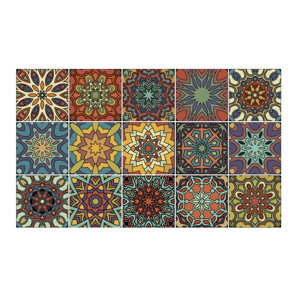 Komplet 15 dekorativnih stenskih nalepk Ambiance La Plata-image-2