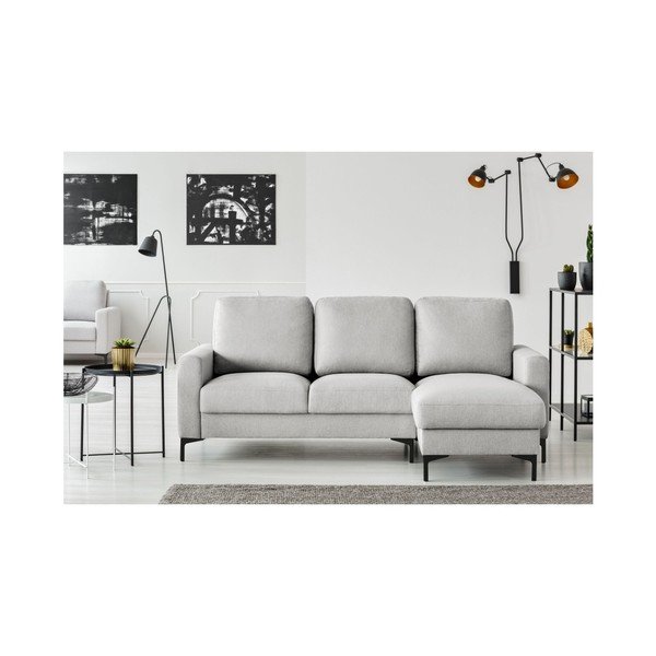 Svetlo siva kotna zofa Cosmopolitan design Atlanta, desni kot-image-1