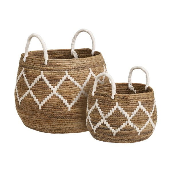 Košare v kompletu 2 ks iz protja ø 41x32 cm Altea – House Nordic-image-3