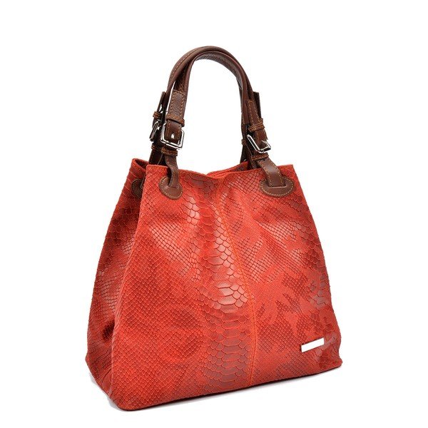 Rdeča usnjena torbica Luisa Vannini Marcelle-image-2