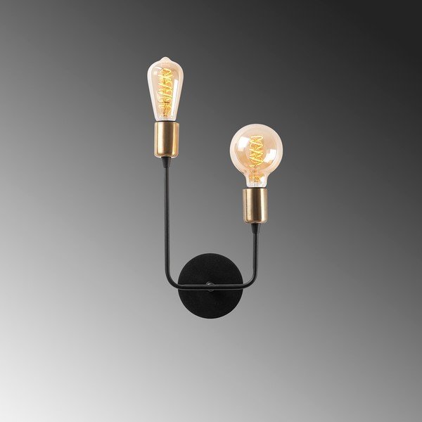 Črna stenska svetilka Dolma – Opviq lights-image-3