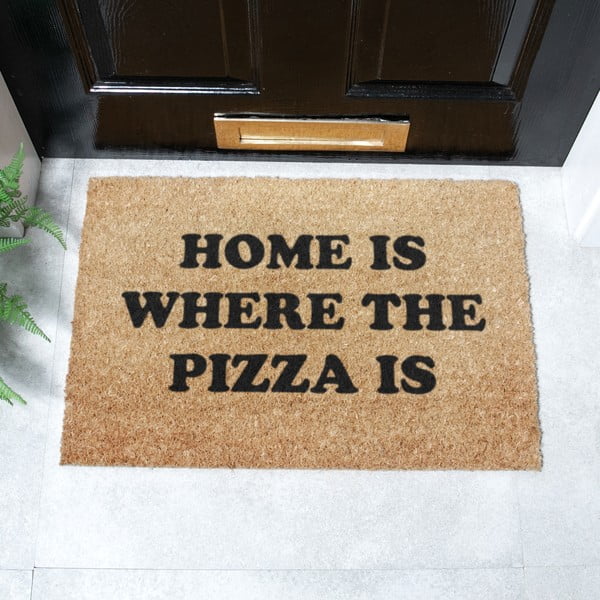 Predpražnik iz kokosovih vlaken 40x60 cm Home Is Where the Pizza Is – Artsy Doormats-image-2