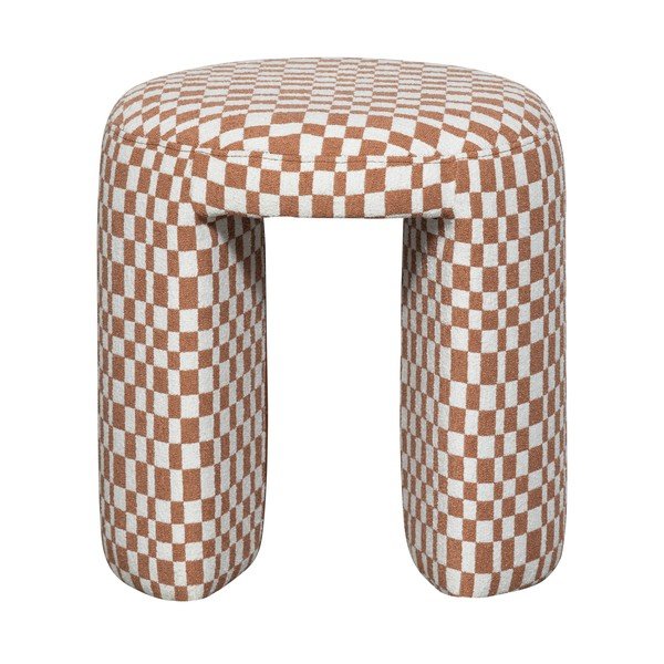 Oranžen oblazinjen stolček Charlie – WOOOD