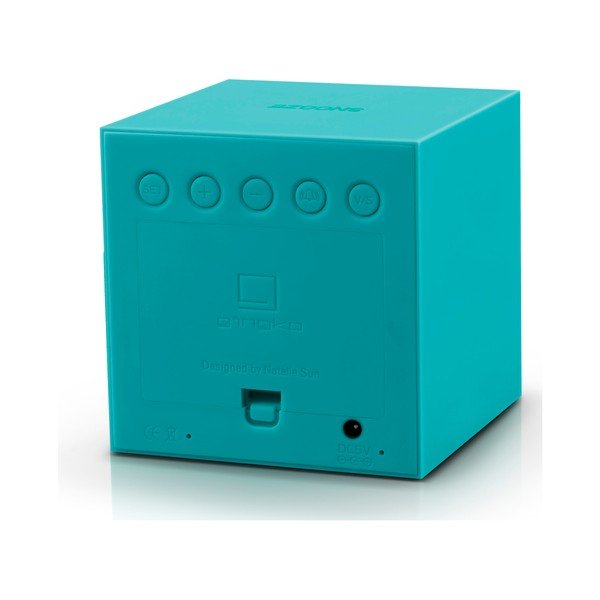 Turkizna LED budilka Gingko Gravity Cube-image-4