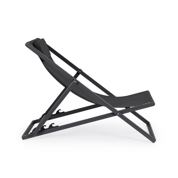 Antracitno siv kovinski vrtni ležalnik Taylor – Bizzotto-image-2