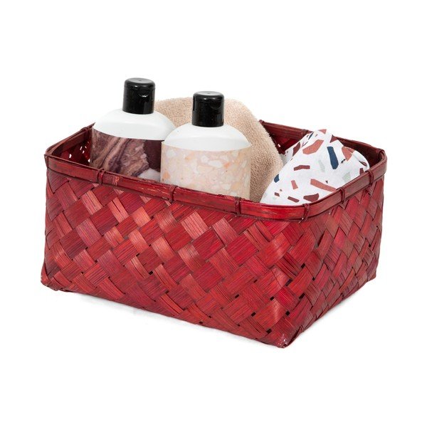 Košara za shranjevanje iz rdečega bambusa Compactor Hanoi, 30 x 23 cm-image-1