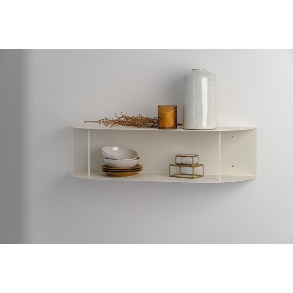 Bež večnivojska kovinska polica 80 cm Lina – noo.ma-image-1