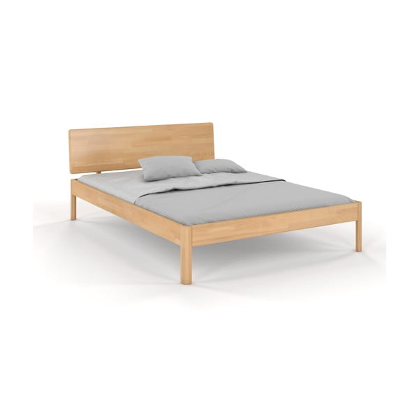 Zakonska postelja iz bukovega lesa 200x200 cm  Ammer - Skandica