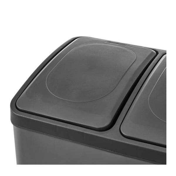 Koš za smeti za ločevanje odpadkov iz nerjavečega jekla s pedalom 30 l Litros – Casa Selección-image-3