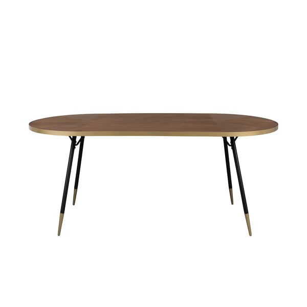 Jedilna miza z mizno ploščo v jesenovem dekorju 90x180 cm Denise – White Label