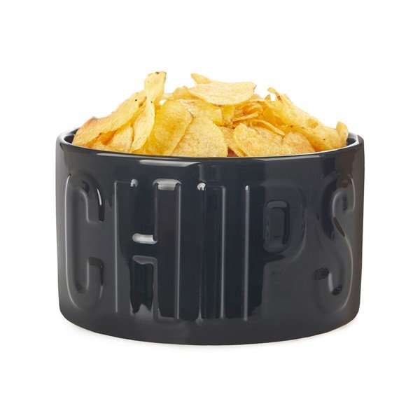 Črna keramična skledica za serviranje 1 l Chips – Balvi-image-3