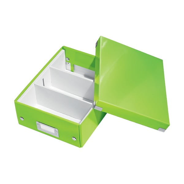 Zelena škatla z organizatorjem Leitz Click&Store, dolžina 28 cm
