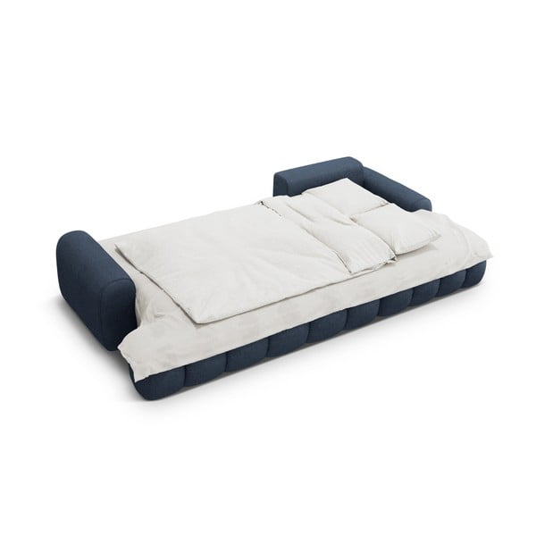 Temno modra raztegljiva/s prostorom za shranjevanje kotna sedežna garnitura (desni kot/z ležalnikom) Linz – Cosmopolitan Design-image-4