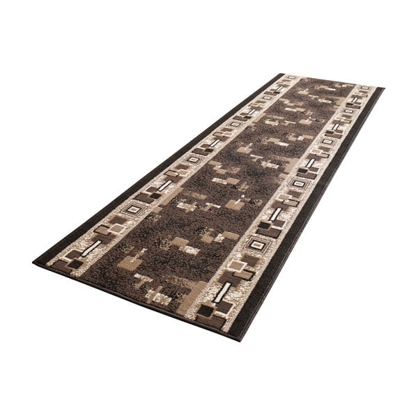 Rjava preproga 80x200 cm Cube – Hanse Home-image-2