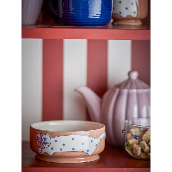 Svetlo rjave skledice v kompletu 4 ks iz kamenine Missy – Bloomingville-image-1