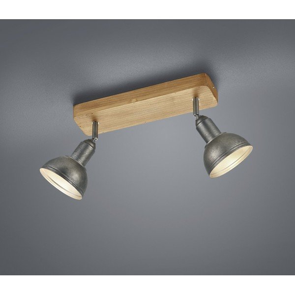 Točkovno svetilo v temno sivi in naravni barvi 11x33 cm Delhi – Trio-image-1