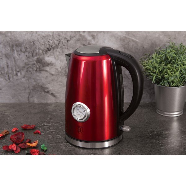 Rdeč grelnik vode 1,7 l Burgundy Metallic Line - BerlingerHaus-image-2