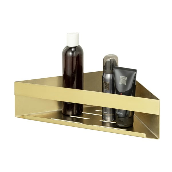 Kotna kopalniška polica iz nerjavečega jekla v zlati barvi z namestitvijo brez vrtanja Genova – Wenko-image-2