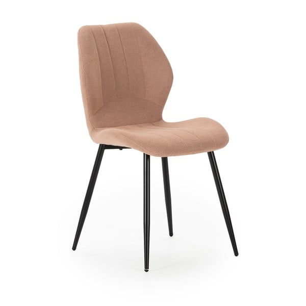 Rožnato-oranžni jedilni stoli v kompletu 4 ks Milu – Marckeric