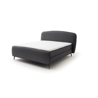 Temno siva postelja boxspring 160x200 cm Imola - Meise Möbel