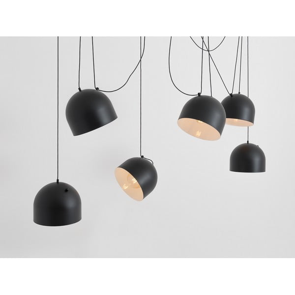 Črna viseča svetilka s kovinskim senčnikom 250x250 cm Popo - CustomForm-image-2