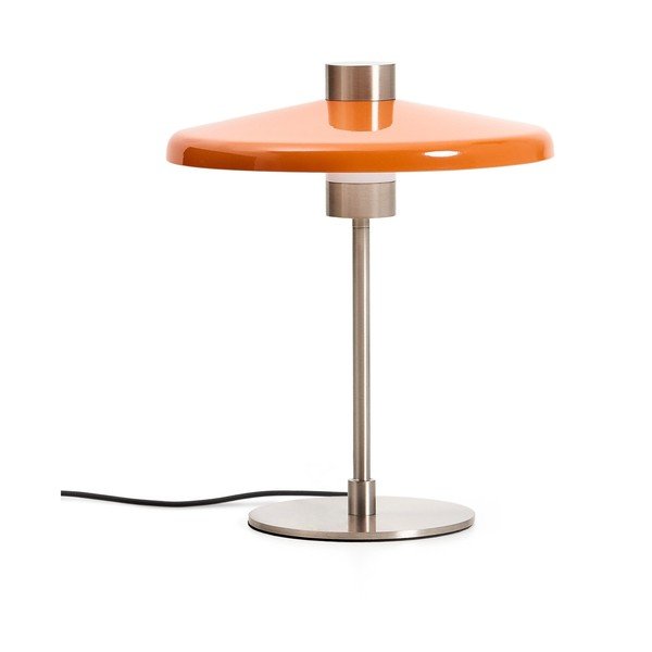 Oranžna namizna svetilka s kovinskim senčilom (višina 32,5 cm) Nuvira – Kave Home