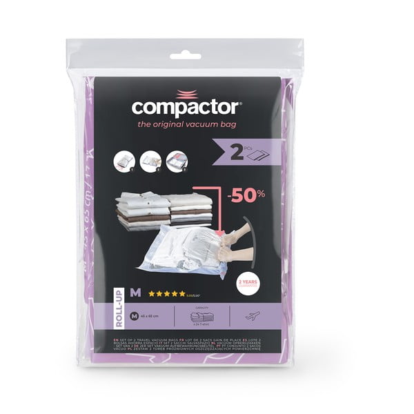Vakuumske vreče za oblačila v kompletu 2 ks Roll Up M – Compactor-image-2