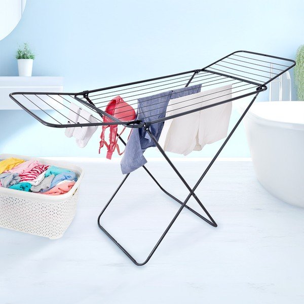Črno-antracitno sivo stojalo za sušenje perila 15 m – Orion-image-2