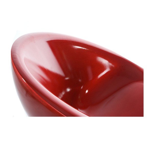 Komplet 2 rdečih vrtljivih stolov Kokoon Design Bowl-image-3