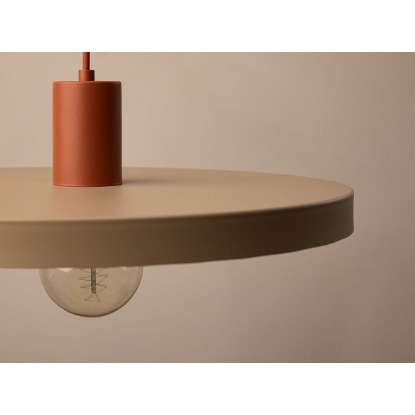 Bež kovinska viseča svetilka ø 40 cm Ori – Micadoni -image-1