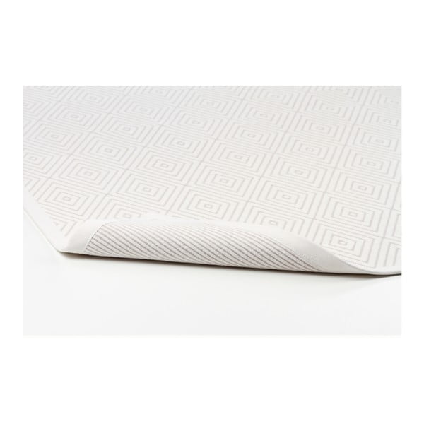 Bela obojestranska preproga z vzorci Narma Kalana, 140 x 200 cm-image-2