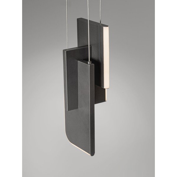Svetlo siva kovinska LED zatemnitvena viseča svetilka Totem – Nova Luce-image-3