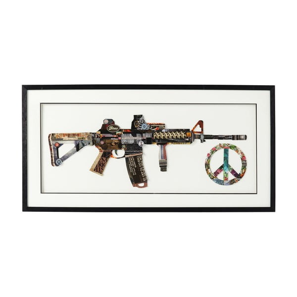 Slika v okvirju Kare Design Art Peace No War, 100 x 50 cm