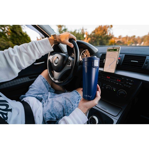 Temno modra potovalna termo skodelica Vialli Design Fuori, 400 ml-image-4