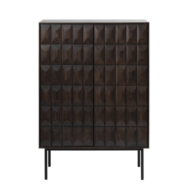Temno rjava omarica 90x130 cm Latina – Unique Furniture