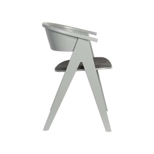 Siv oblazinjen jedilni stol z nasloni za roke NDSM – Zuiver-image-4