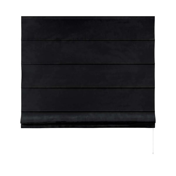 Črn gubani rolo 170x160 cm Posh Velvet - Yellow Tipi-image-3