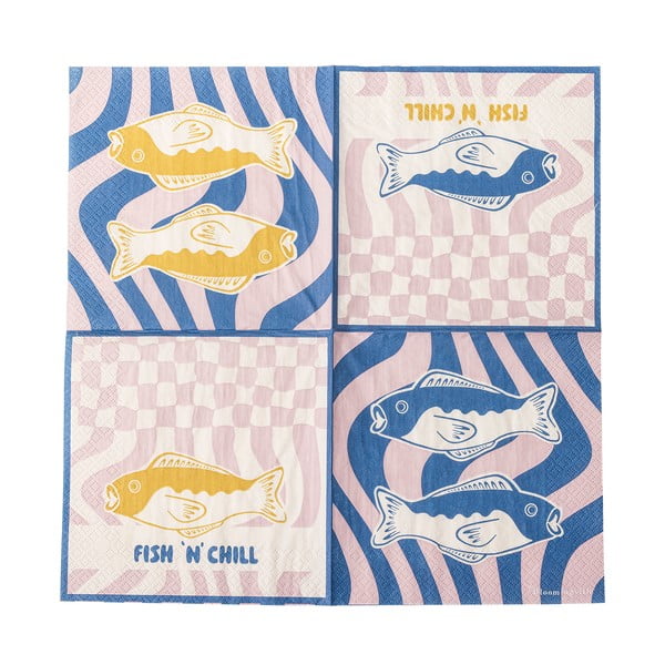 Papirnati prtički v kompletu 20 ks 33x33 cm Remy – Bloomingville