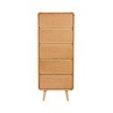 Komoda iz masivnega jesena v naravni barvi 45x112x40 cm Rise – Zuiver