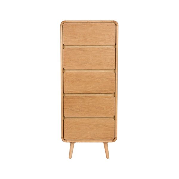 Komoda iz masivnega jesena v naravni barvi 45x112x40 cm Rise – Zuiver