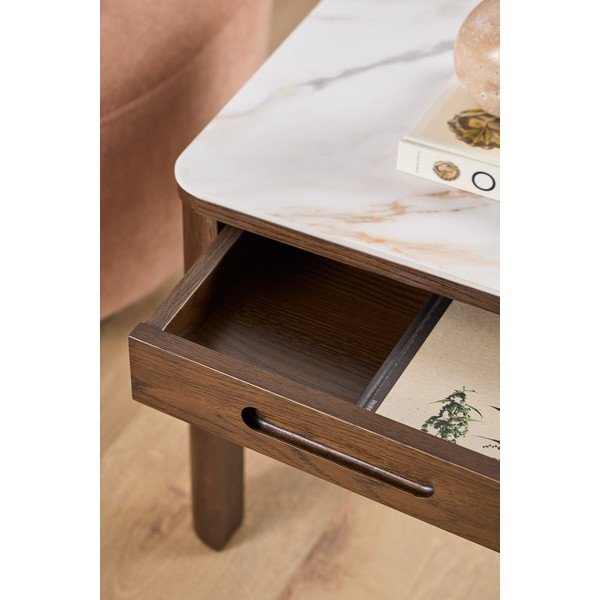 Stranska mizica s keramično ploščo 45x45 cm Southampton – Actona-image-1