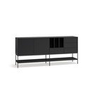 Črna komoda 220x98x45 cm Platt – Teulat
