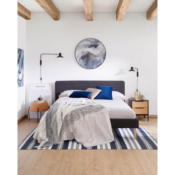 Črna stenska svetilka ø 20 cm Aria – Kave Home-image-2