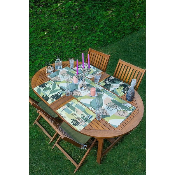 Komplet namiznega tekača in pogrinjkov 5 ks – Mila Home-image-1