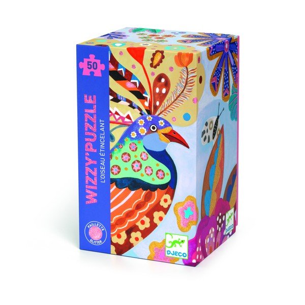 Sestavljanka Djeco Glitter Bird-image-1