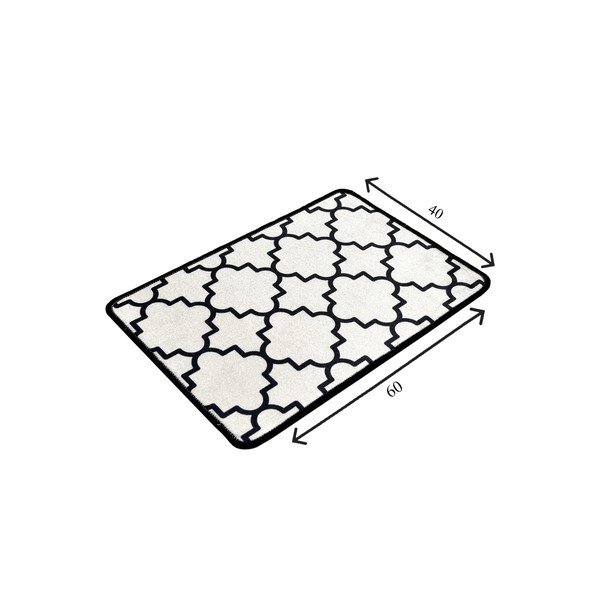 Črna/bež kopalniška preproga 40x60 cm Kupa – Foutastic-image-3