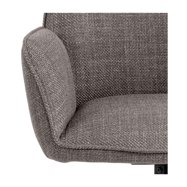 Svetlo sivi oblazinjeni jedilni stoli v kompletu z nasloni za roke 2 ks Glenda – Actona-image-4