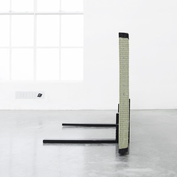 Postelja / kavč Sano, črna s črnimi blazinami-image-4